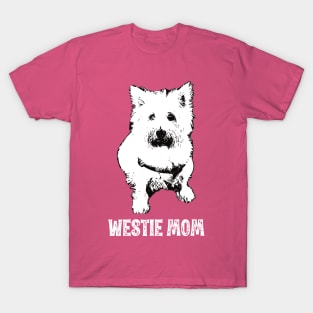 Westie Mom West Highland White Terrier Design T-Shirt